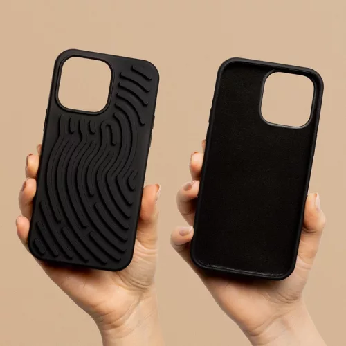 DIY Snake - Apple iPhone 15 (6.1) személyre szabható szilikon tok, fekete