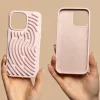 DIY Snake - Apple iPhone 15 (6.1) személyre szabható szilikon tok, pink