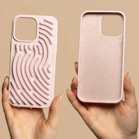 DIY Snake - Apple iPhone 15 (6.1) személyre szabható szilikon tok, pink