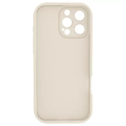 Ultra Trendy 3D bear - Apple iPhone 16 Pro Max kameravédős szilikon tok, bézs