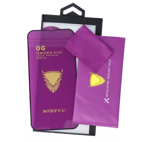 OG Premium Xiaomi 17 Ultra Full Glue képernyővédő üvegfólia fekete kerettel