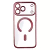 Color Chrome Mag - Apple iPhone 17 Pro / 18 Pro kameravédős, MagSafe tok burgundi
