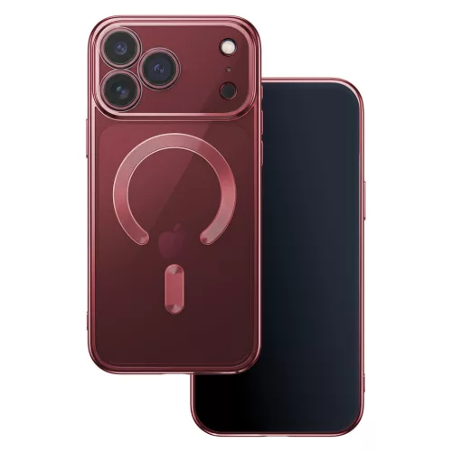 Color Chrome Mag - Apple iPhone 17 Pro / 18 Pro kameravédős, MagSafe tok burgundi