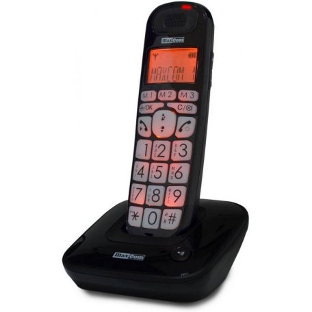 Maxcom MC6800 Ergonómikus vezeték nélküli otthoni telefon fekete
