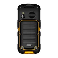   Maxcom MM910 mobiltelefon, dual sim-es kártyafüggetlen-, ütés-, por-, víz (IP67)- és sár ellen sárga (magyar nyelvű menüvel)