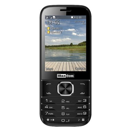 Maxcom MM237 mobiltelefon, dual sim-es kártyafüggetlen, bluetooth-os, fm rádiós fekete (magyar nyelvű menüvel)