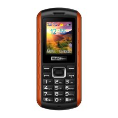   Maxcom MM901 mobile phone, dual sim, unlocked, shockproof, waterproof (IP67), dust & mud resistance, orange