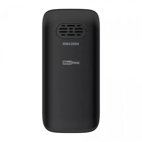 Maxcom MM428 mobiltelefon, dual sim-es kártyafüggetlen, extra nagy gombokkal, S.O.S gombbal fekete (magyar nyelvű menüvel)