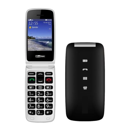 Maxcom MM823 mobiltelefon kártyafüggetlen, vészhívóval fekete (magyar nyelvű menüvel)