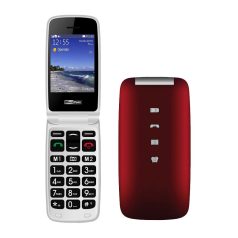 Maxcom MM823  mobile phone, unlocked, emergency button, red