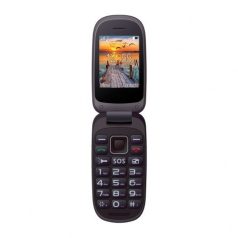   Maxcom MM818BB kártyafüggetlen mobiltelefon, extra nagy gombokkal, vészhívóval fekete (magyar nyelvű menüvel)