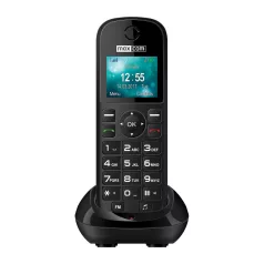   Maxcom MM35D mobiltelefon asztali töltővel, egy sim-es, kártyafüggetlen, fm rádiós fekete (magyar nyelvű menüvel)