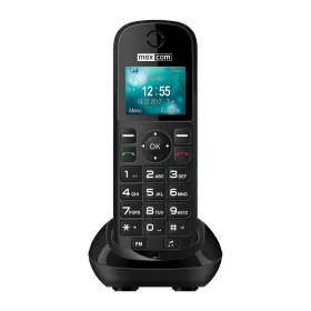   Maxcom MM35D mobiltelefon asztali töltővel, egy sim-es, kártyafüggetlen, fm rádiós fekete (magyar nyelvű menüvel)
