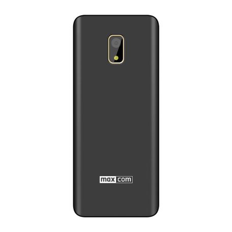 Maxcom MM236 mobiltelefon, dual sim-es kártyafüggetlen, bluetooth-os, fm rádiós fekete-arany (magyar nyelvű menüvel)