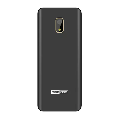 Maxcom MM236 mobiltelefon, dual sim-es kártyafüggetlen, bluetooth-os, fm rádiós fekete-arany (magyar nyelvű menüvel)