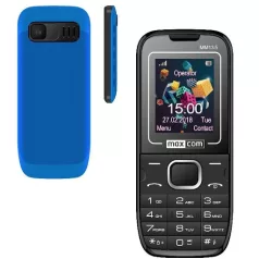   Maxcom MM135 mobiltelefon, dual sim-es kártyafüggetlen, bluetooth-os, fm rádiós fekete (magyar nyelvű menüvel)