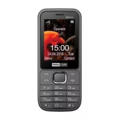   Maxcom MM142 mobiltelefon, dual sim-es kártyafüggetlen, bluetooth-os, fm rádiós szürke (magyar nyelvű menüvel)