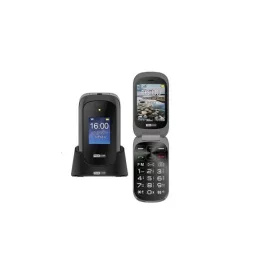   Maxcom MM825 kártyafüggetlen mobiltelefon, Dual Sim, extra nagy gombokkal, vészhívóval fekete (magyar nyelvű menüvel)