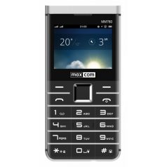   Maxcom MM760 dual sim-es kártyafüggetlen mobiltelefon bluetooth-os, fm rádiós fekete (magyar nyelvű menüvel)