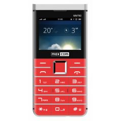   Maxcom MM760 dual sim-es kártyafüggetlen mobiltelefon bluetooth-os, fm rádiós piros (magyar nyelvű menüvel)