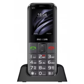   Maxcom MM730BB mobiltelefon, dual sim-es kártyafüggetlen, S.O.S gombbal Type-C csatlakozóval fekete (magyar nyelvű menüvel)