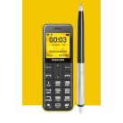 Maxcom MM111 kártyafüggetlen, bluetooth-os, fm rádiós mini mobiltelefon sárga / piros / fekete hátlappal (magyar nyelvű menüvel)