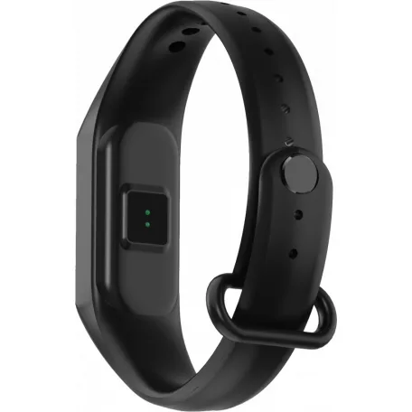 Maxcom Fit FW20 fekete IP67 vízálló okoskarkötő pulzus és vérnyomás mérővel