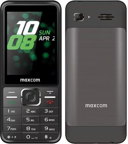 Maxcom MM244 fémházas mobiltelefon, dual sim-es kártyafüggetlen, fekete (magyar nyelvű menüvel)