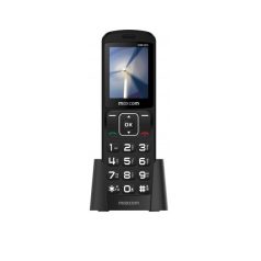   Maxcom MM32D mobiltelefon asztali töltővel, egy sim-es, kártyafüggetlen, fekete (magyar nyelvű menüvel)