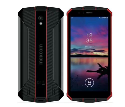 Maxcom MS507 3/32GB érintős mobiltelefon, dual sim-es, NFC, IP68, ütés- , por-, vízálló, quad core, Android 9.0 (magyar nyelvű menüvel), 5 inch