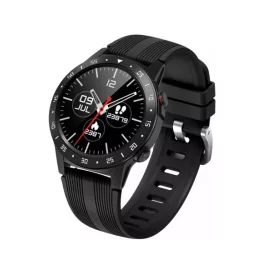   Maxcom Fit FW37 Argon fekete IP67 vízálló okosóra pulzus és vérnyomásmérővel