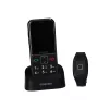 Maxcom MM735BB kártyafüggetlen idősgondozó mobiltelefon SOS karpereccel, extra nagy gombokkal (magyar nyelvű menüvel)