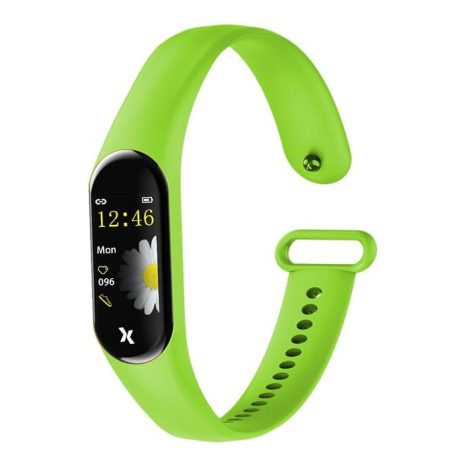 Maxcom Fit FW20 zöld IP67 vízálló okoskarkötő pulzus és vérnyomás mérővel