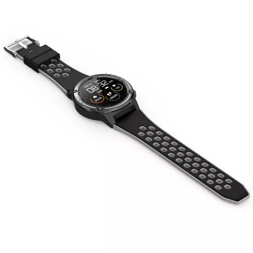 Maxcom Fit FW47 Argon Lite fekete IP68 vízálló okosóra pulzus és vérnyomásmérővel