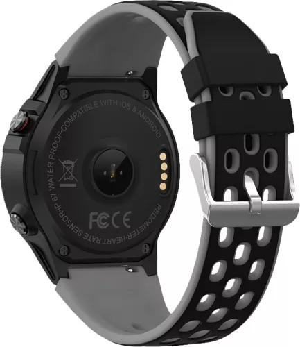 Maxcom Fit FW47 Argon Lite fekete IP68 vízálló okosóra pulzus és vérnyomásmérővel