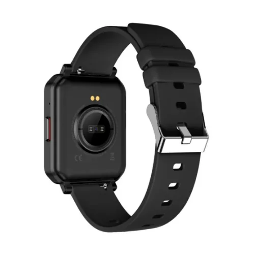 Maxcom FW56 Carbon Pro fekete vízálló okosóra pulzus és vérnyomásmérővel mikrofonnal
