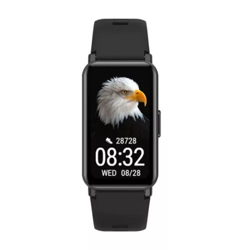 Maxcom FW53 Nitro GPS fekete IP68 vízálló okosóra  magyar menüvel, pulzus és vérnyomásmérővel