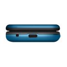 Maxcom MM828 4G Dual sim-es mobiltelefon kártyafüggetlen, vészhívóval, nagy gombokkal, kék (magyar nyelvű menüvel)