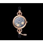 Maxcom FW51 Crystal fekete - arany IP68 vízálló női okosóra pulzus és vérnyomásmérővel olaj / parfümös üvegcsével