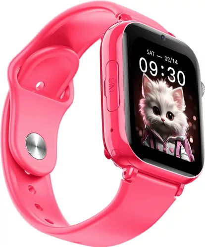 Maxcom FW59 Kiddo 4G (nano SIM) gyerek okosóra GPS nyomonkövetéssel, SOS segélyhívással pink