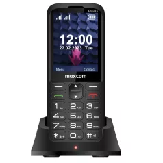   Maxcom MM445 4G Dual SIM mobiltelefon, kártyafüggetlen, extra nagy gombokkal, vészhívóval, dokkolóval (magyar nyelvű menüvel)