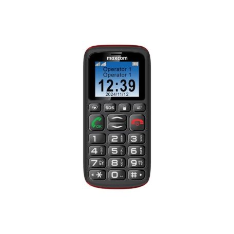 Maxcom MM428 L (Type-C) DS mobiltelefon, extra nagy gombokkal, S.O.S gombbal fekete (töltő nélkül)