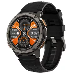   Maxcom FW110 Titan Chronos fémházas okosóra pulzus és vérnyomásmérővel fekete
