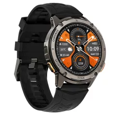   Maxcom FW110 Titan Chronos fémházas okosóra pulzus és vérnyomásmérővel fekete