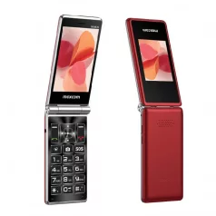   Maxcom MM835 4G kártyafüggetlen mobiltelefon, Dual Sim, extra nagy gombokkal, vészhívóval piros (magyar nyelvű menüvel)