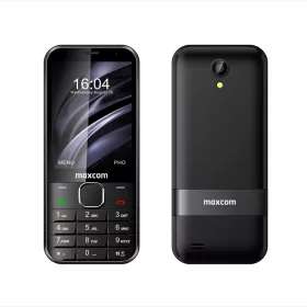   Maxcom MM334L 4G kártyafüggetlen mobiltelefon, fekete 3.2 inch (magyar nyelvű menüvel)
