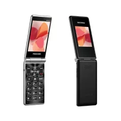   Maxcom MM835 SE 4G kártyafüggetlen mobiltelefon, Dual Sim, extra nagy gombokkal, vészhívóval fekete (magyar nyelvű menüvel)