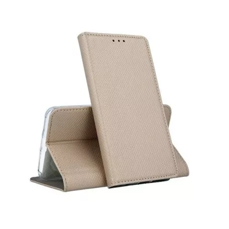 Smart magnet Honor View 20 oldalra nyíló mágneses könyv tok szilikon belsővel arany