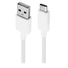  Bliszteres Huawei AP51 fehér gyári USB - Type-C 2.0 gyorstöltő adatkábel HL1121 1m 3A