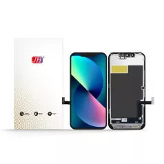   JH Apple iPhone 13 Mini (5.4) fekete LCD kijelző érintővel (HD, removable IC)